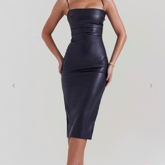 House of CB JALENA
Black Vegan Leather Lace Back Dress - Picture 5 of 7